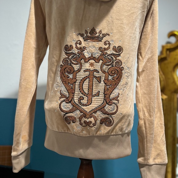 โจRARE 90s/2000s Juicy Couture Velour Hoodie โ Bedazzled Retro Glam ๐โจ - Picture 8 of 16